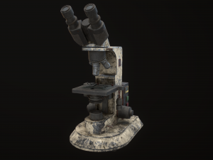 RoschVault Microscope PBR GameReady Modelo 3D