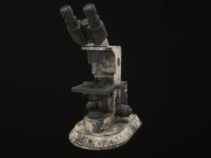 RoschVault Microscope PBR GameReady 3D Model