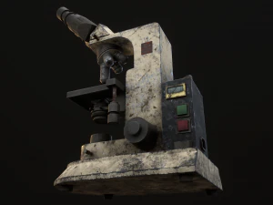 RoschVault Microscope PBR GameReady 3D Model