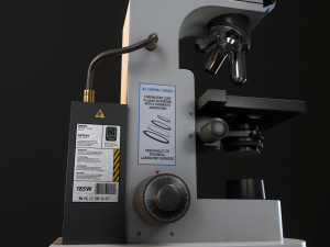 RoschVault Microscope PBR GameReady Modelo 3D