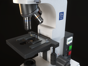 RoschVault Microscope PBR GameReady Modelo 3D