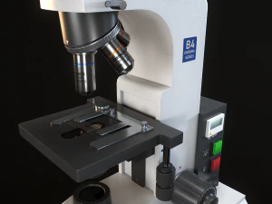 RoschVault Microscope PBR GameReady 3D Model