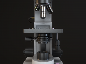 RoschVault Microscope PBR GameReady Modelo 3D