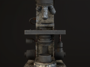 RoschVault Microscope PBR GameReady Modelo 3D