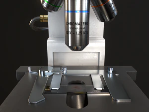 RoschVault Microscope PBR GameReady 3D Model