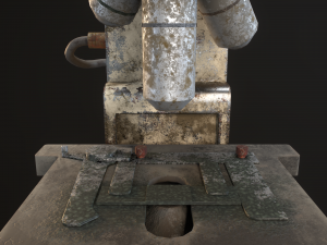 RoschVault Microscope PBR GameReady Modelo 3D