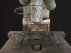 RoschVault Microscope PBR GameReady 3D Model