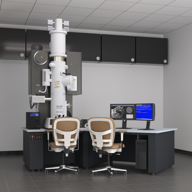 RoschVault Electron Microscope PBR game ready 3D Модель .c4d .max .obj .3ds .fbx .stl .blend 