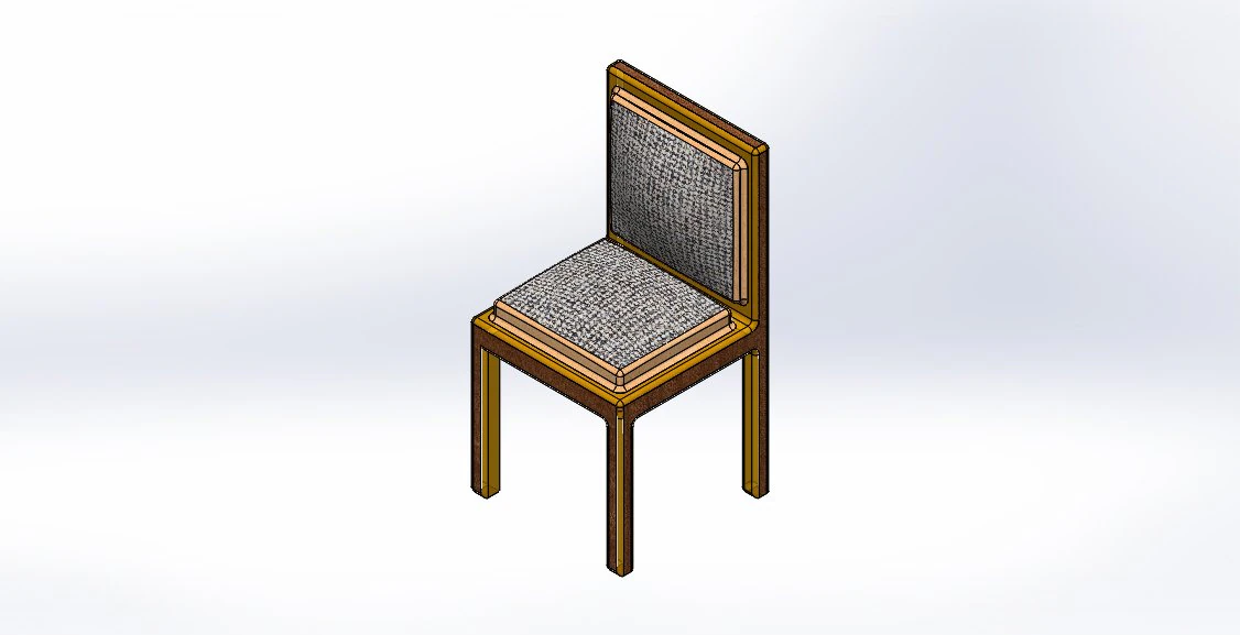 Wooden Chair 3D Model .c4d .max .obj .3ds .fbx .stl .blend 