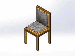 Cadeira de madeira Modelo 3D