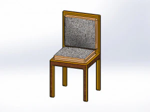 Wooden Chair 3D Model