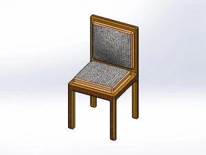 Wooden Chair 3D Model