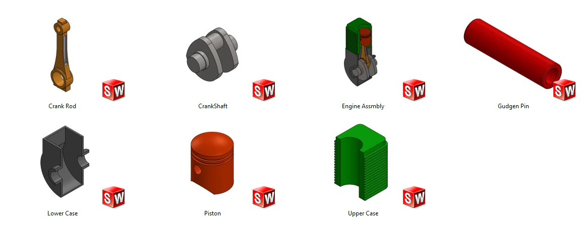 Engine Cylinder 3D Model .c4d .max .obj .3ds .fbx .stl .blend 