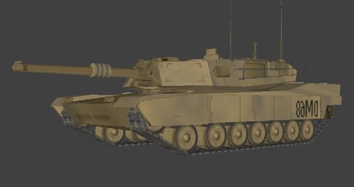 Tank 3D Model .c4d .max .obj .3ds .fbx .stl .blend