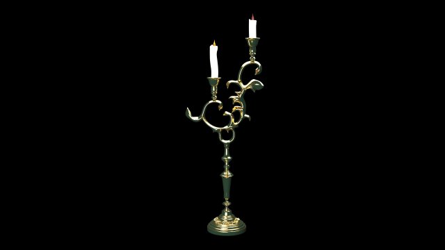 Candlestick 3D 模型 .c4d .max .obj .3ds .fbx .stl .blend 