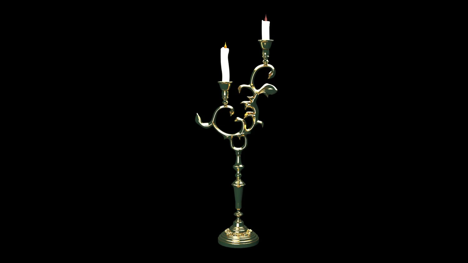 Candlestick 3D Model .c4d .max .obj .3ds .fbx .stl .blend 