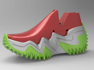 3D-zoolmodellering voor schoenen 3D printmodel