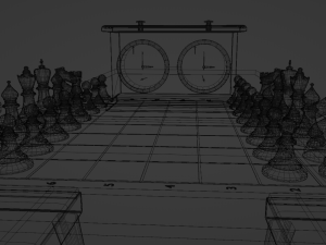 Gameready Chess with Chess Clock 3D Модель