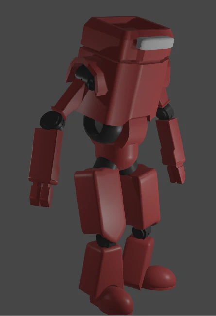 Robot 3D Model .c4d .max .obj .3ds .fbx .stl .blend 