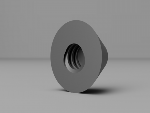 GE TF34 Fan Blade and Nose Cone Model 3D
