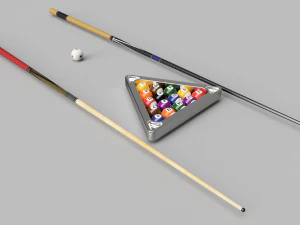 Pool Table full kit 3D Model