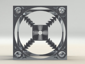 Metal Sculpture CNC Machinable 3D Model