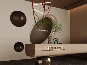 Reception Interior 3D Model