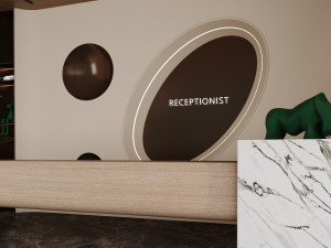 Reception Interior 3D Model