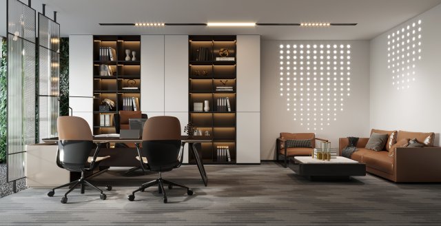 Office 3D 模型 .c4d .max .obj .3ds .fbx .stl .blend 