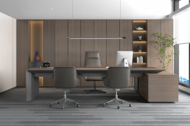 Office Model 3D .c4d .max .obj .3ds .fbx .stl .blend 