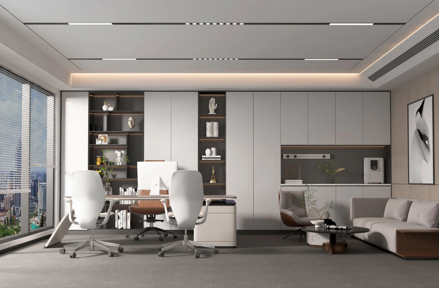 Office 3D Model .c4d .max .obj .3ds .fbx .stl .blend 
