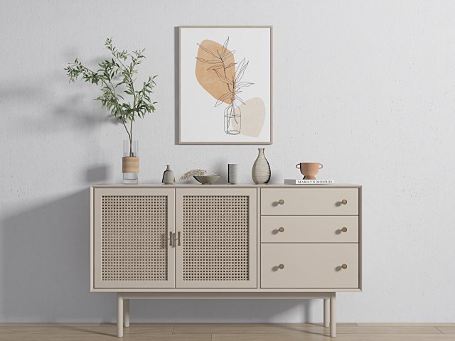 Side cabinet 3Dモデル .c4d .max .obj .3ds .fbx .stl .blend 