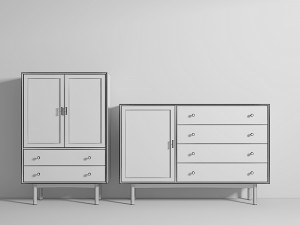 Side cabinet 3D Model