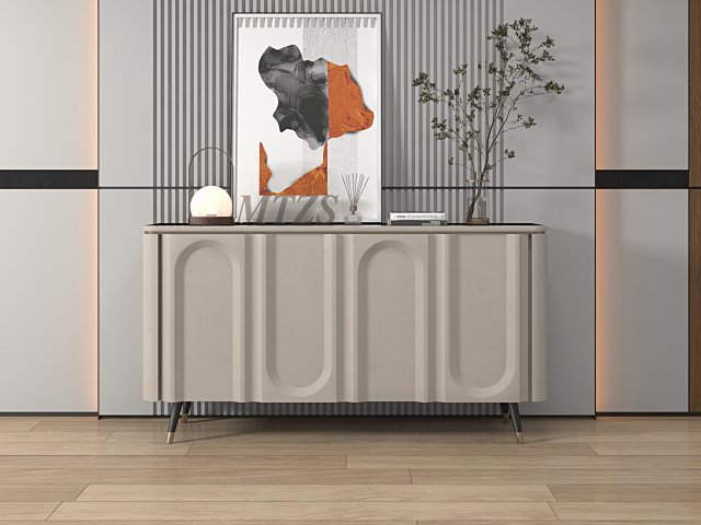Side cabinet 3D Model .c4d .max .obj .3ds .fbx .stl .blend