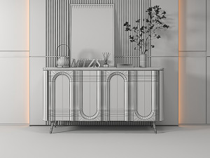 Side cabinet 3D Model