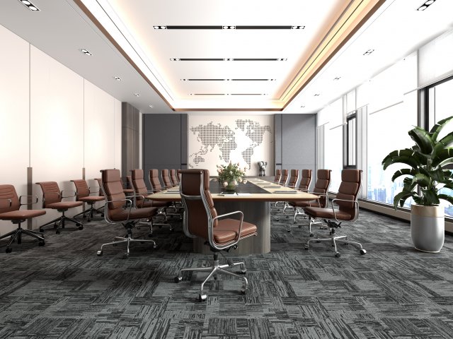 Conference Room 3D Model .c4d .max .obj .3ds .fbx .stl .blend 
