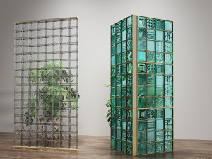 Glass bricks 3D 模型