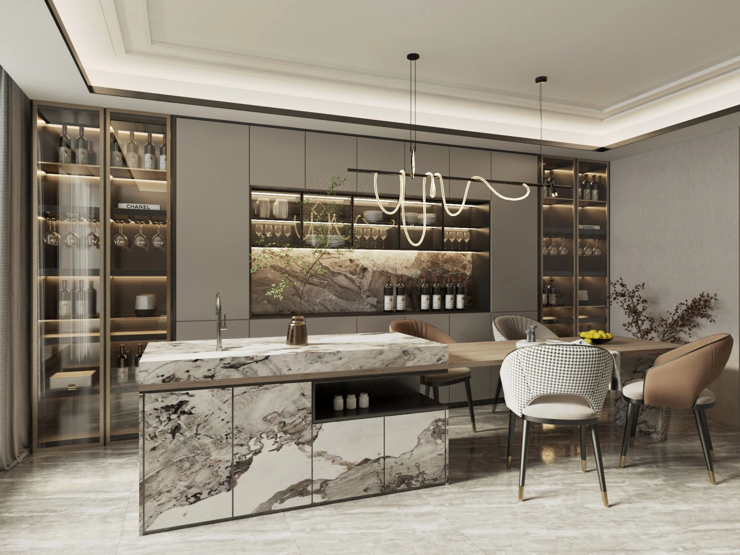 台所 3Dモデル .c4d .max .obj .3ds .fbx .stl .blend 