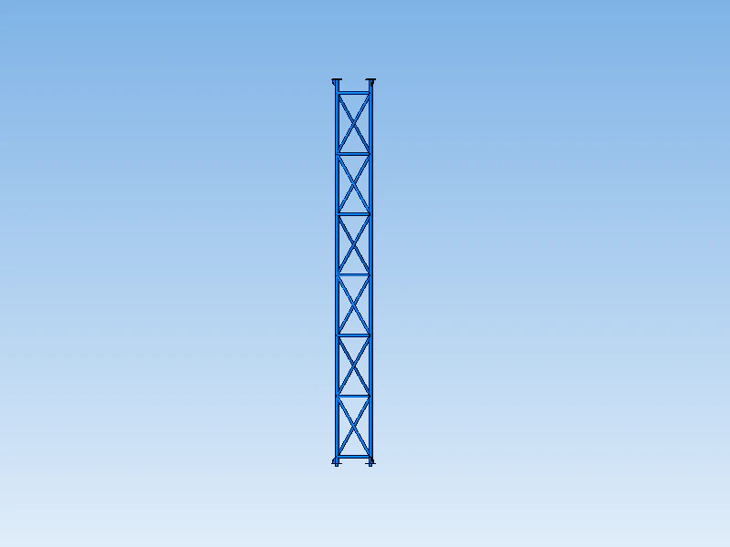 Radio mast tower F440 3D Model .c4d .max .obj .3ds .fbx .stl .blend 