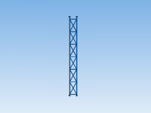Radio mast tower F440 3D Model