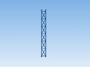 Torre de m&aacute;stil de radio F440 Modelo 3D