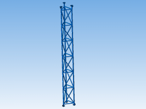Radio mast tower F440 3D Model