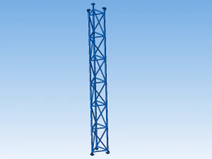 Radio mast tower F440 3D Model