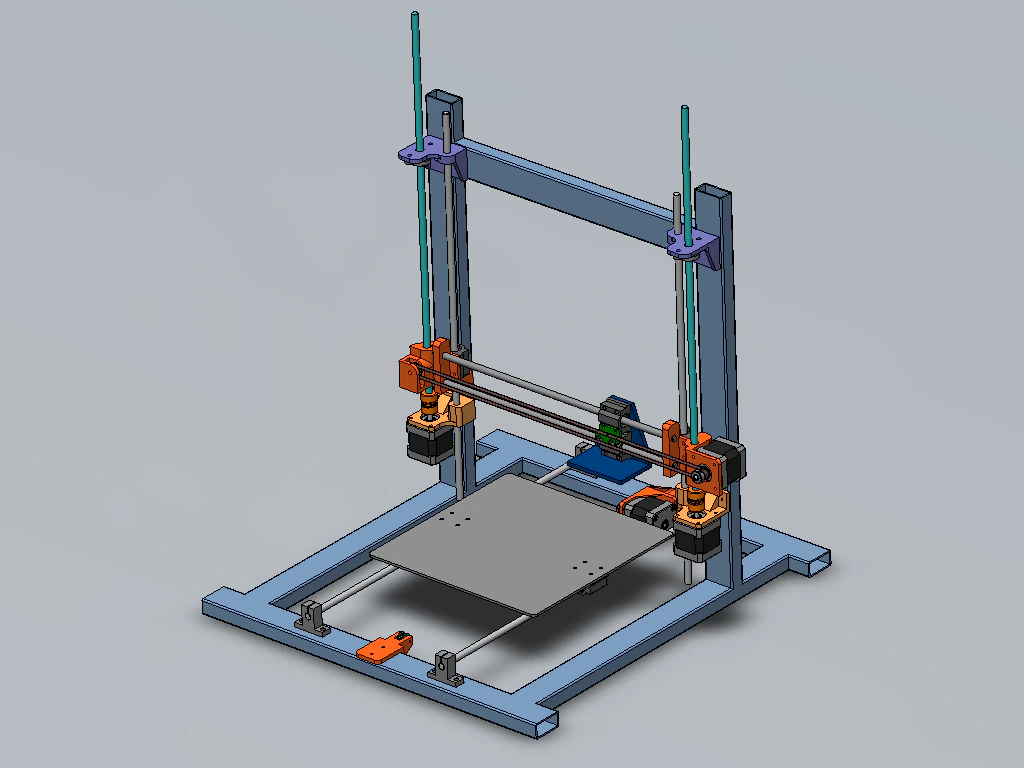 DIY 3D Printer 3D Model .c4d .max .obj .3ds .fbx .stl .blend 