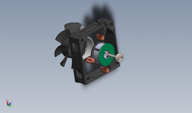 CHC3512CB fan Model 3D .c4d .max .obj .3ds .fbx .stl .blend 