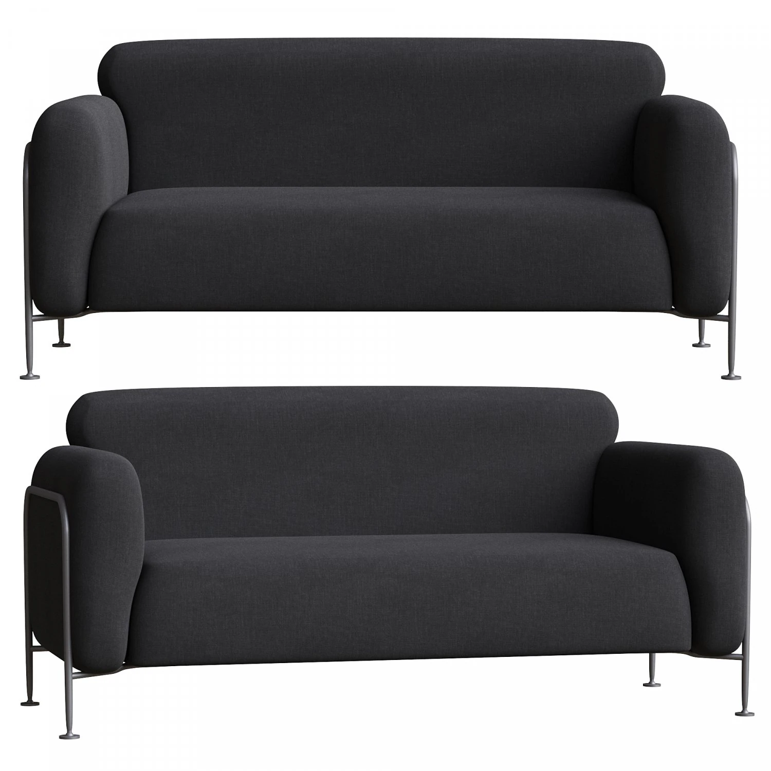 Mega sofa 3D Model .c4d .max .obj .3ds .fbx .stl .blend 