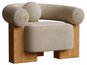 Casette armchair 3D Model