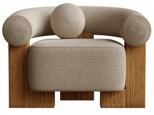 Casette armchair 3D Model