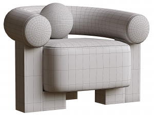 Casette armchair 3D Model
