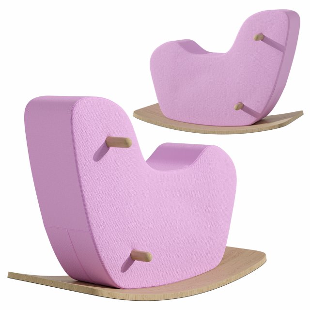 OOH NOO TODDLER ROCKING HORSE - PALE PINK 3D Модель .c4d .max .obj .3ds .fbx .stl .blend